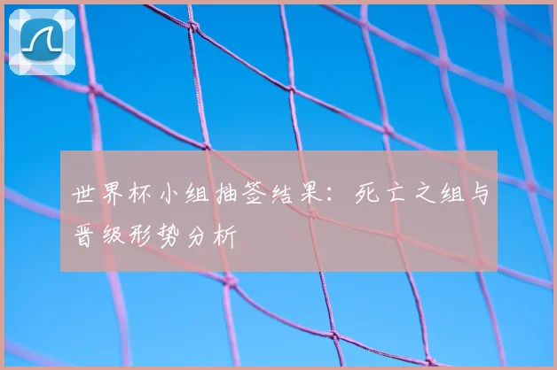 世界杯小组抽签结果:死亡之组与晋级形势分析