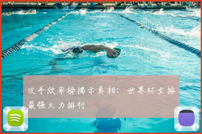 攻手效率榜揭示真相:世界杯女排最强火力排行